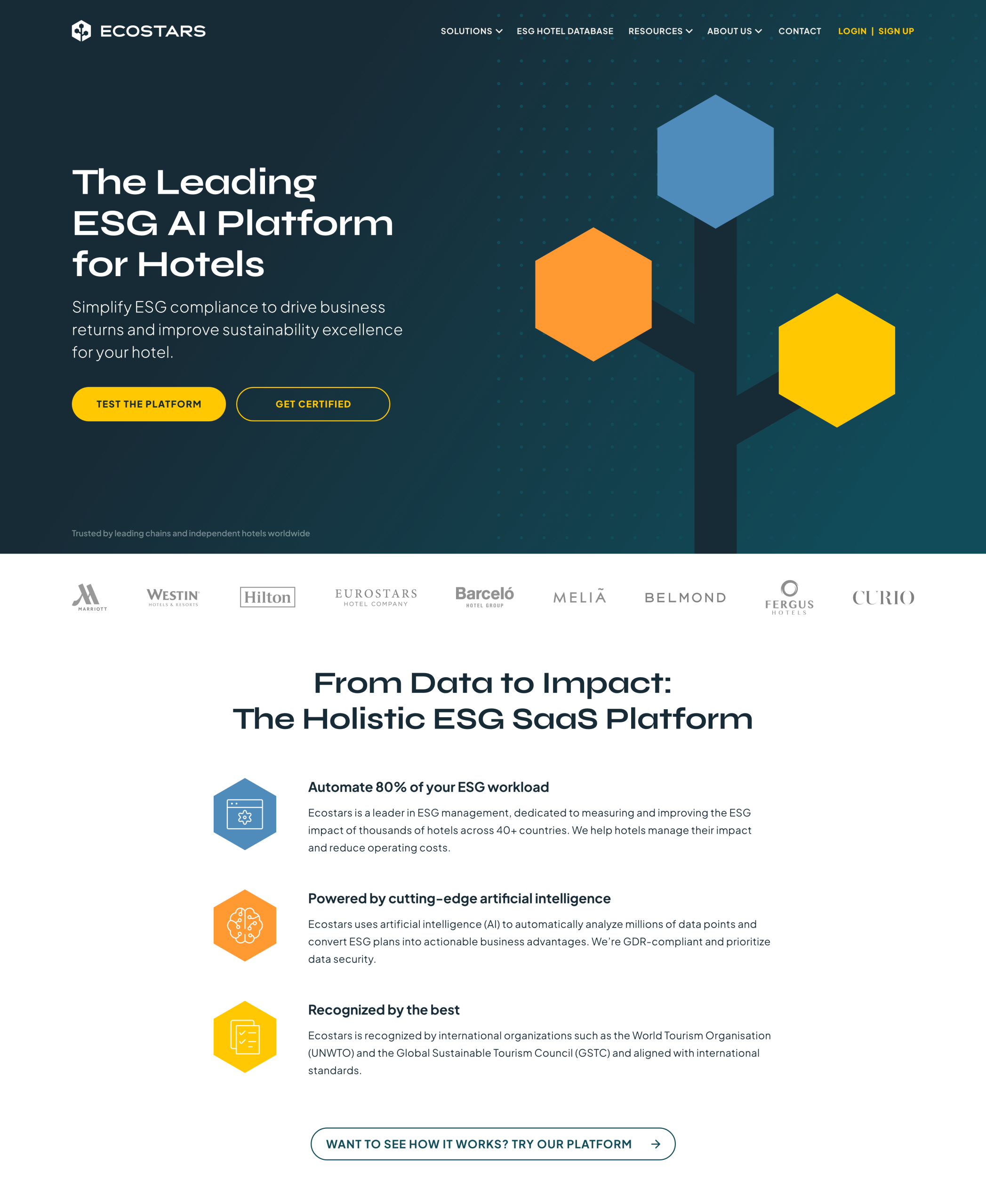 Collision Labs Portfolio: Ecostars Website Design